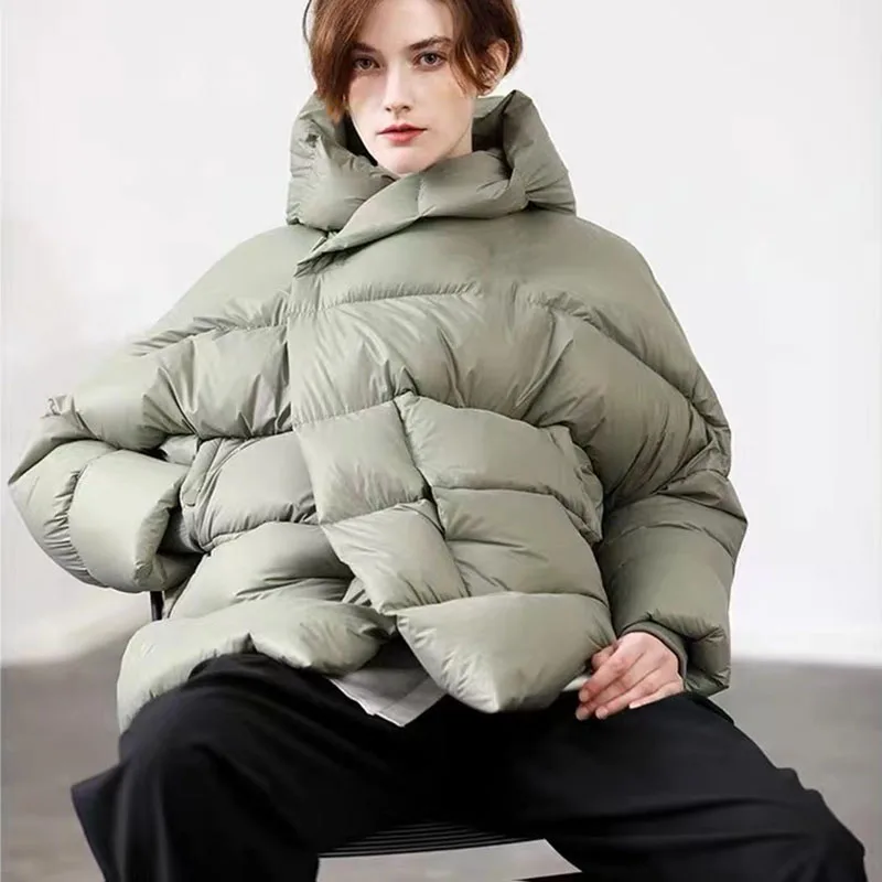 Women's Down Jackets 2025 New Fashion High Quality Warm Hooded Women's Down Jacket Winter White Duck Down Women Down Jacket H604