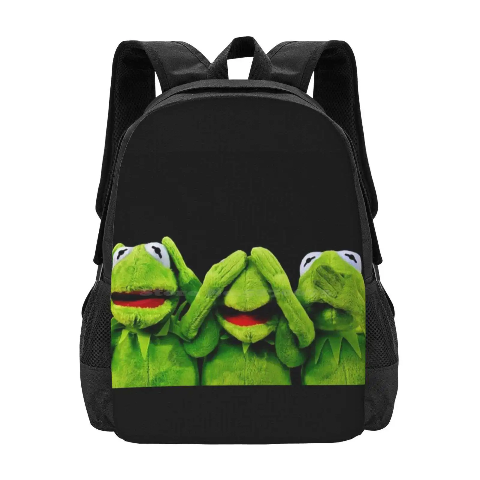 Hear Nothing School Bags Travel Laptop Backpack Hear Nothing See Nothing Say Nothing Frog