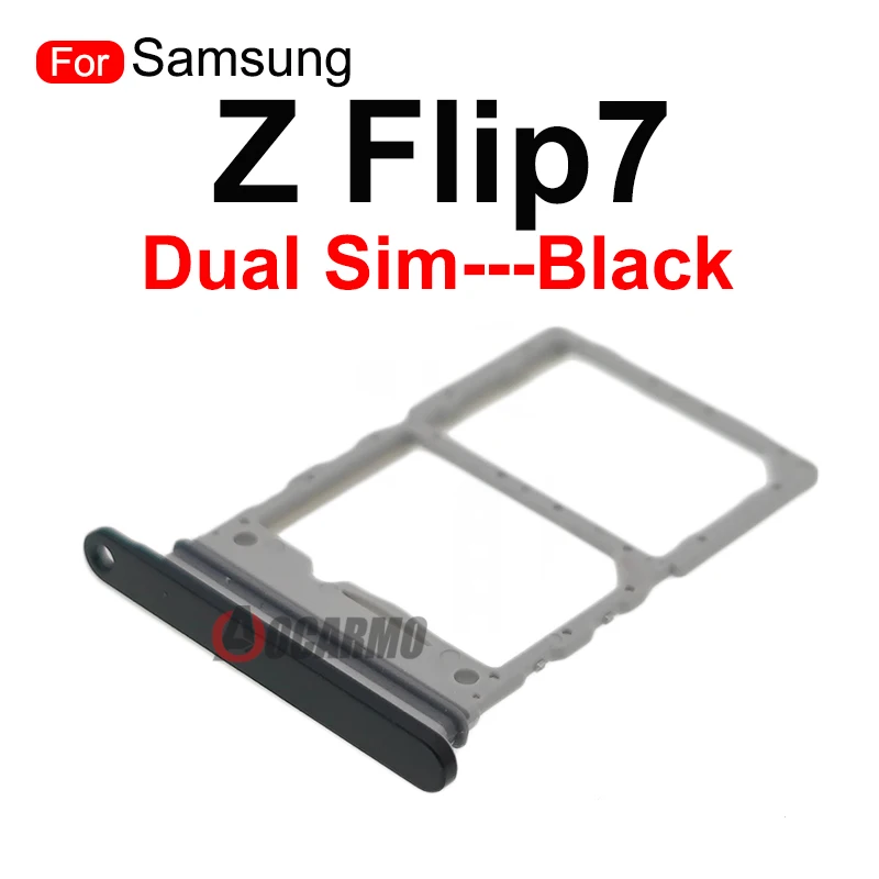 قطع غيار فتحة حامل بطاقة SIM المزدوجة لهاتف سامسونج جالاكسي Z Flip7 Flip 7 F766