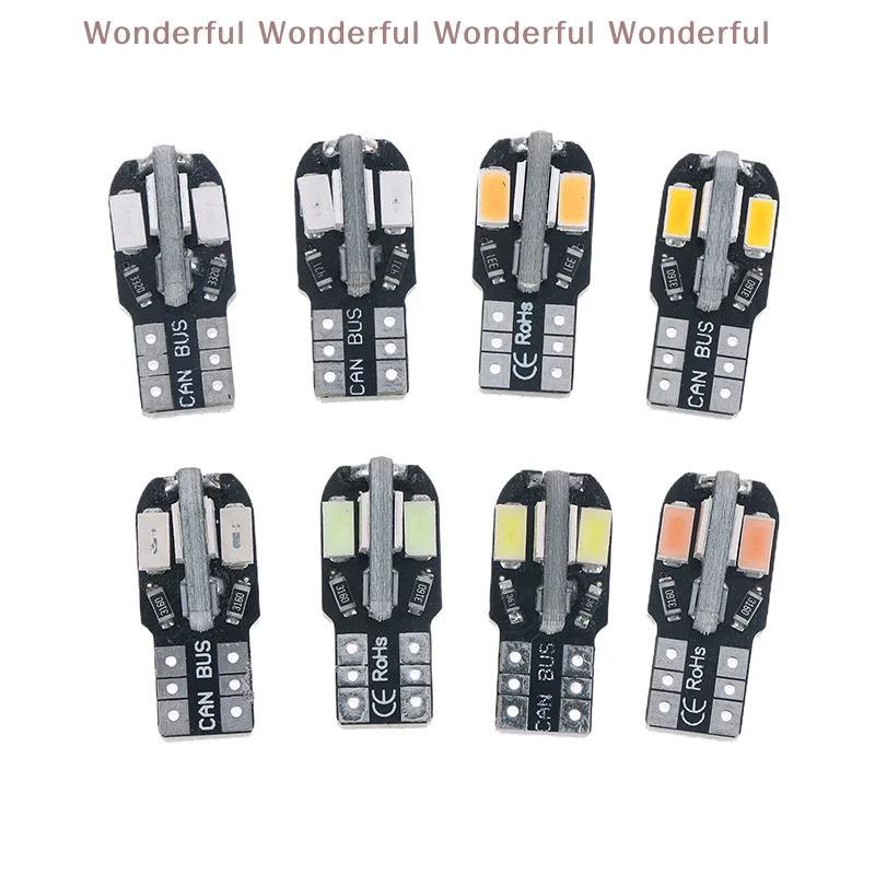 

10PCS Car LED T10 Bulbs 5730 SMD Decoding Reading Light, Width Indicator License Plate Small Lamp