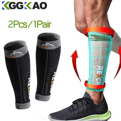 1Pair Leg Compression Sleeve,Calf Support Brace Calf Sleeve for Men Women,Footless Compression Sock for Pain Relief, Shin Splint