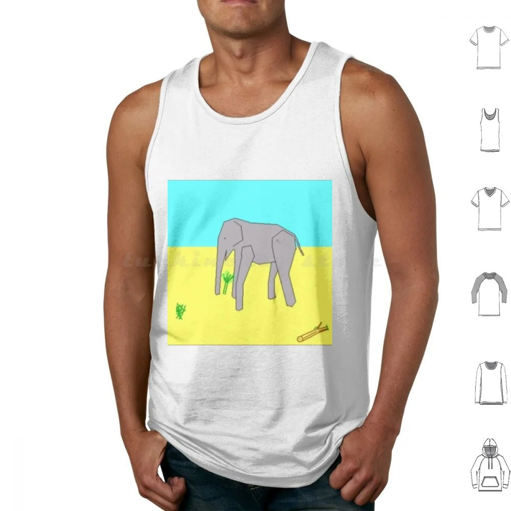 Templeos God's Favorite Elephant Tank Tops Print Cotton Templeos Templeos Text Logo Terry Davis Temple Temple Os Terry A