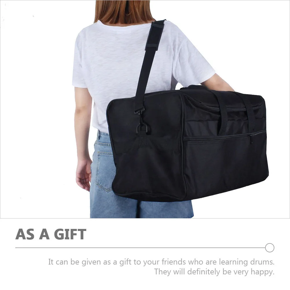 

Cajon Drum Bag 600D Oxford Black 5MM Filling Portable Travel Case for Sticks Accessories Heavy Duty Pouch Protective Container