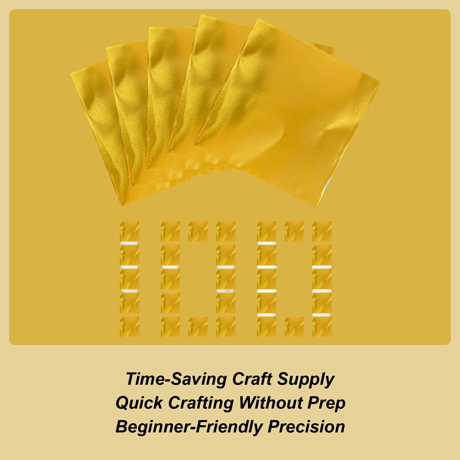 

Crafts DIY Foil Sheets Shimmering Thick Metal Foil Paper 100 Pieces Art Project Engraving Tools For Painting Nails Handicrafts