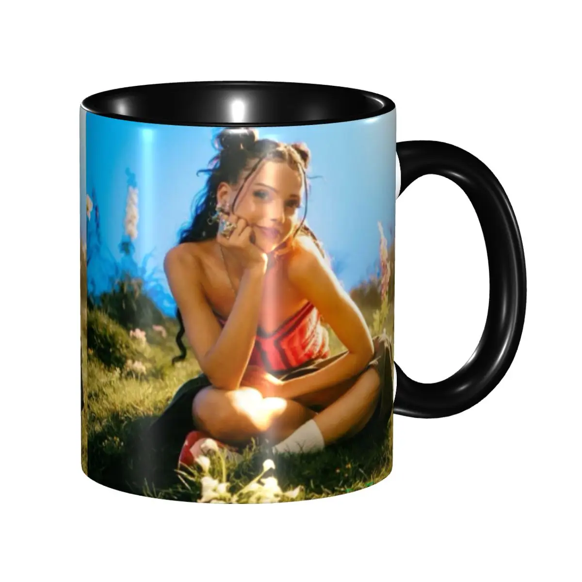 

DIY German Singer Nina Chubas Ceramic Mugs Personalized Coffee Cup Creative Gift