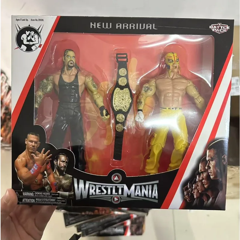 

Ring Wrestler Action Figure Collection Joints Movable Dolls Battce Pack Model Children's Toys for Kids Gifts