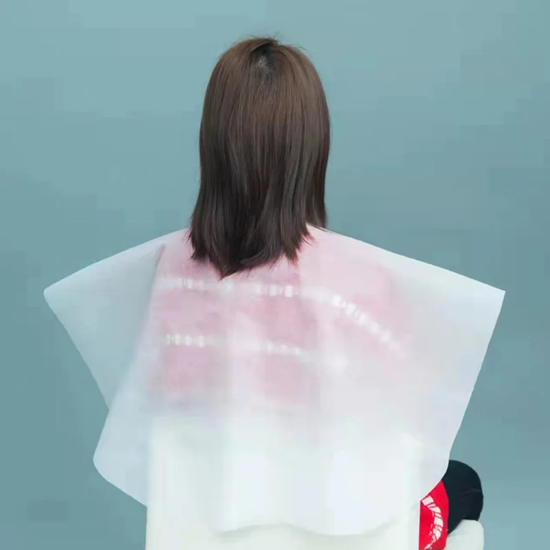 50pcs Salon Special Disposable Hair Dye Cape Non Woven Waterproof Proof Cape For Hair Perm Dyeing And Hair Care Oil Treatment