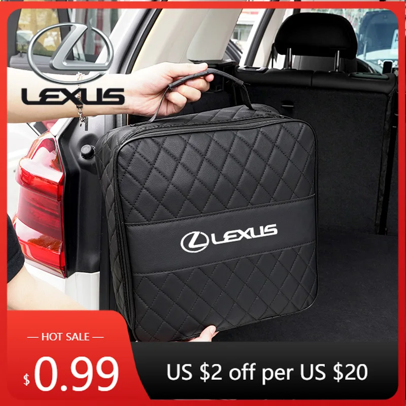 

Interior Stickers Car Interior Storage Box Charging Gun Leather Bag Accessories For Lexus LS LC RZ IS350 ES300 GS350 CT200h GX46
