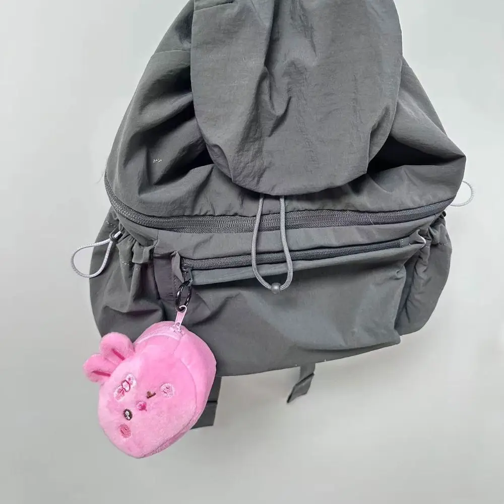 Kawaii Foldable Shopping Bag Plush Bread Doll Nylon Supermarket Storage Bag Waterproof Reusable Bag Pendant Hanging Travel