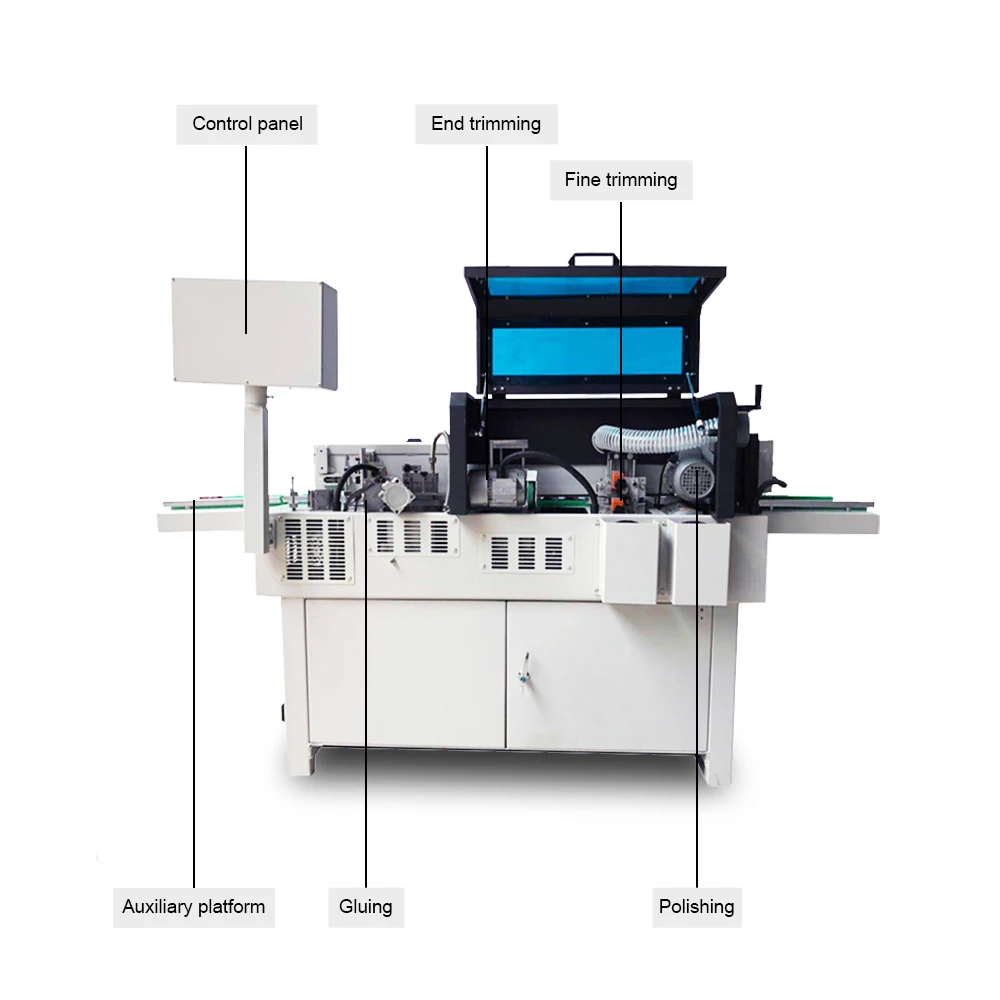 Mini wood pvc abs particle board edge banding HR-360M automatic edge banding machine