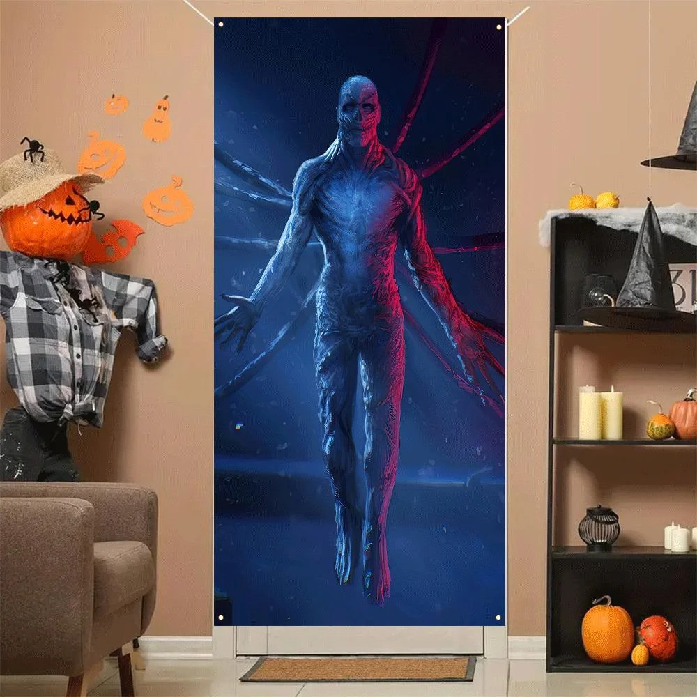 Multi-functional polyester Christmas scene banner - Perfect for outdoor festivals and home decoration