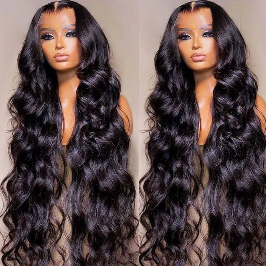 Body Wave Human Hair Lace Frontal Wigs 30 38Inch 13x4 13x6 Lace Front Human Hair Wig For Women 6x4 5x5 9x6 7x5 Glueless Wig