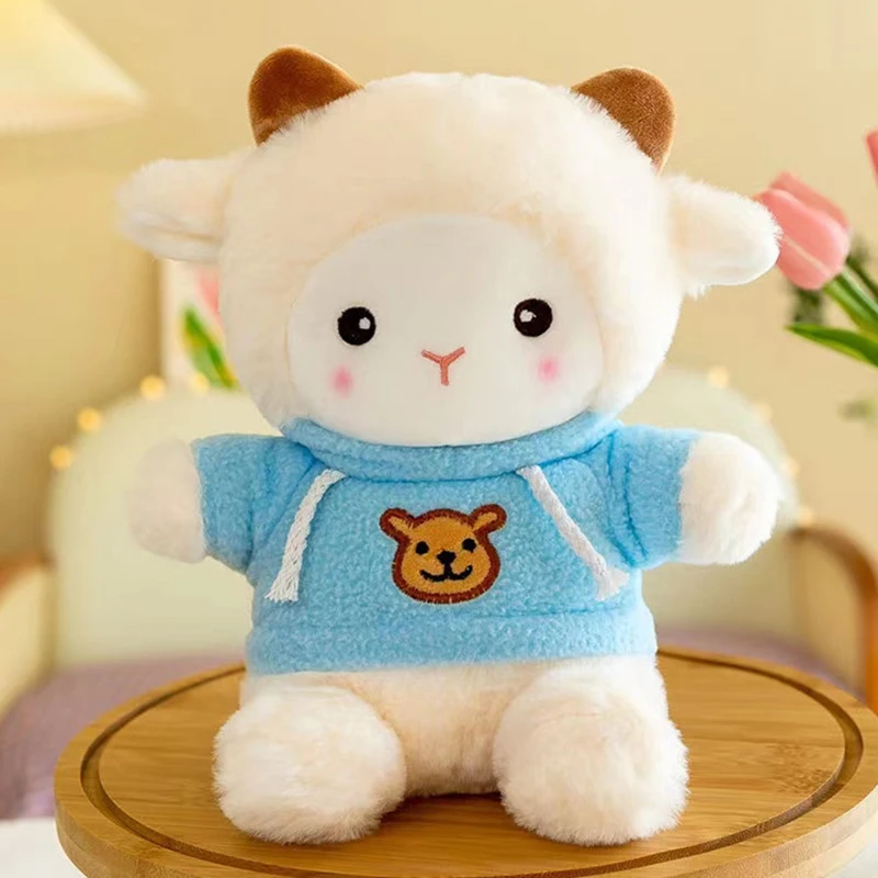 20cm PP Cotton Cartoon Plush Sheep Soft Toys Stuffed Animal Sheep Dolls Valentine\'s Day Christmas Gifts Toy for Children Girl