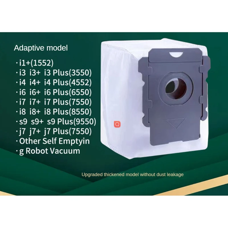 أكياس تفريغ بالجملة لـ Irobot Roomba ، المكانس الكهربائية ، I1 Plus إلى I8 + ، J5 + إلى J8 + ، S9 ، 12 way