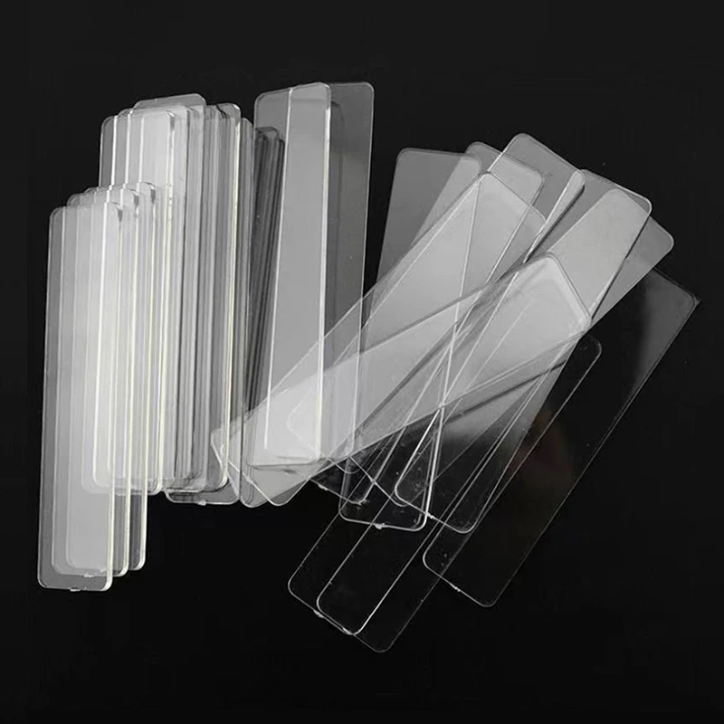 50 قطعة حامل أظافر شفاف اضغط على حامل عرض الأظافر شريط مزدوج الجوانب التعبئة والتغليف وهمية لتزيين أظافر الصالون #2