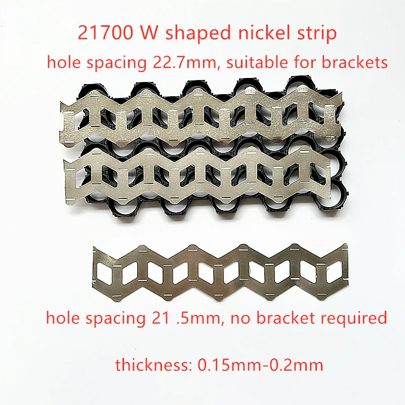 1Meter 21700 Battery  Wavy Nickel Strip Nickel Sheet W Type Nickel Strip Coil 2 Units W Type