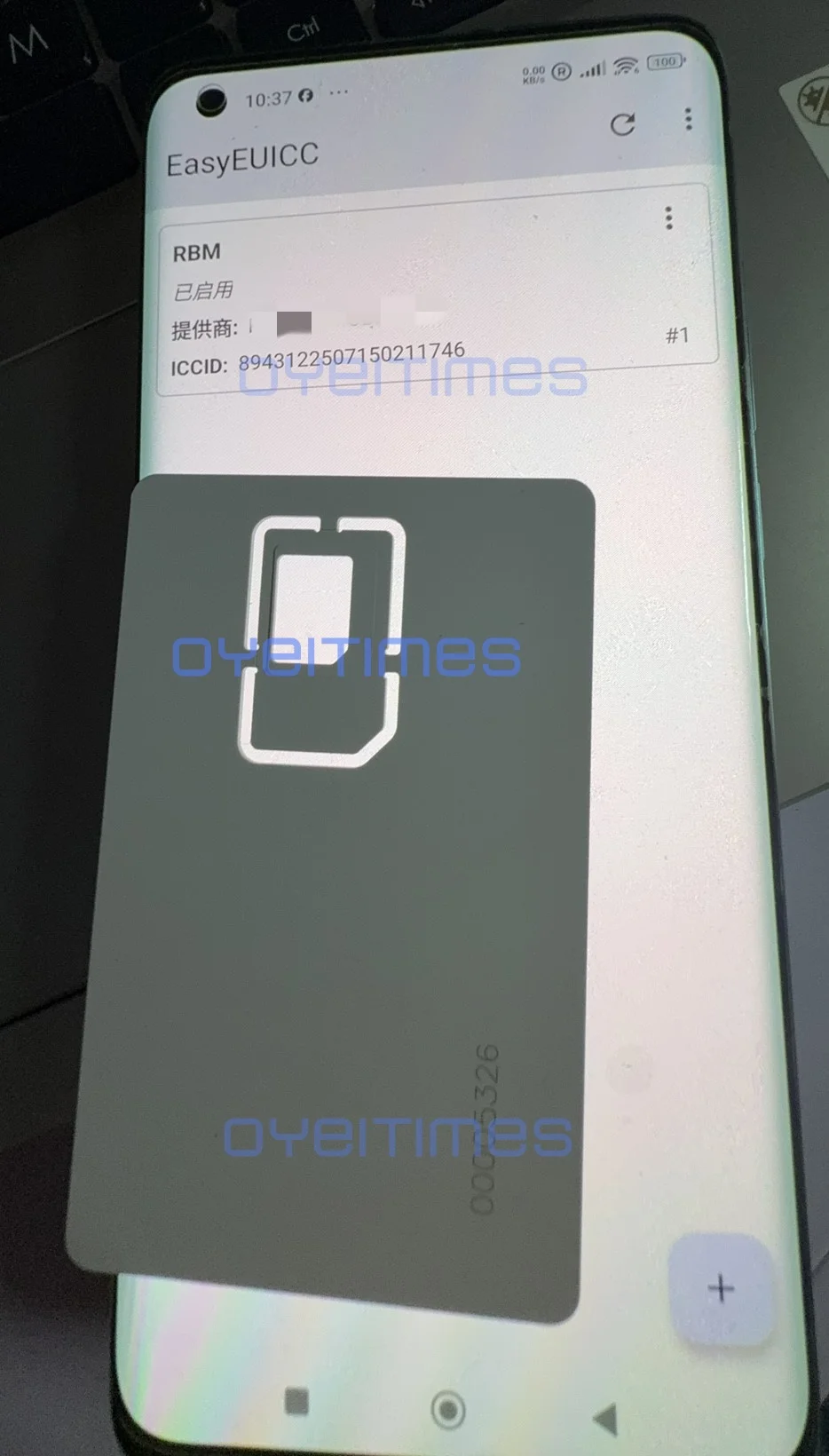 OYEITIMES 10 STKS Lege RSP ESIM MINI Nano Micro Programmeerbare JAVA ESIM-kaart 2FF 3FF 4FF GSMA voor Telecom Operators