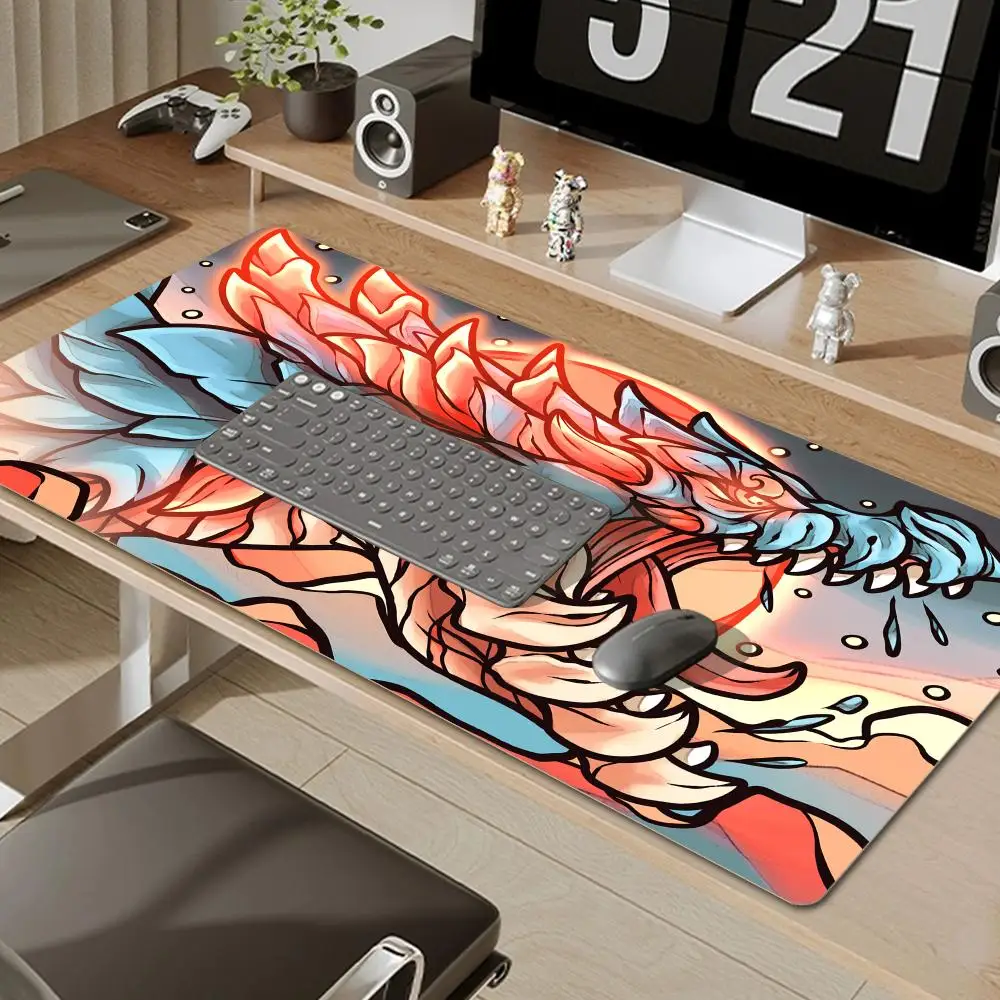 Monster Hunter Dragon Large Game 90x40cm Mouse Pad Gaming Accessories PC Laptop Gamer Mousepad XXL Antislip Mouse Pad Mat