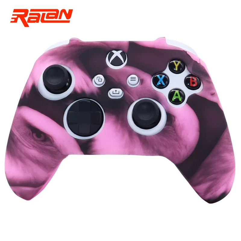 New Silicone Soft Protective Gamepad Cases Game Handle Joystick Cover with Stick Grip  Caps For Xbox Series S/X Controller Skin