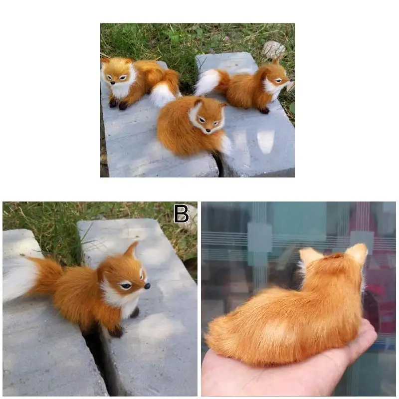 1 stks simulatie dier vossen knuffel pop fotografie voor kinderen kinderen verjaardagscadeau