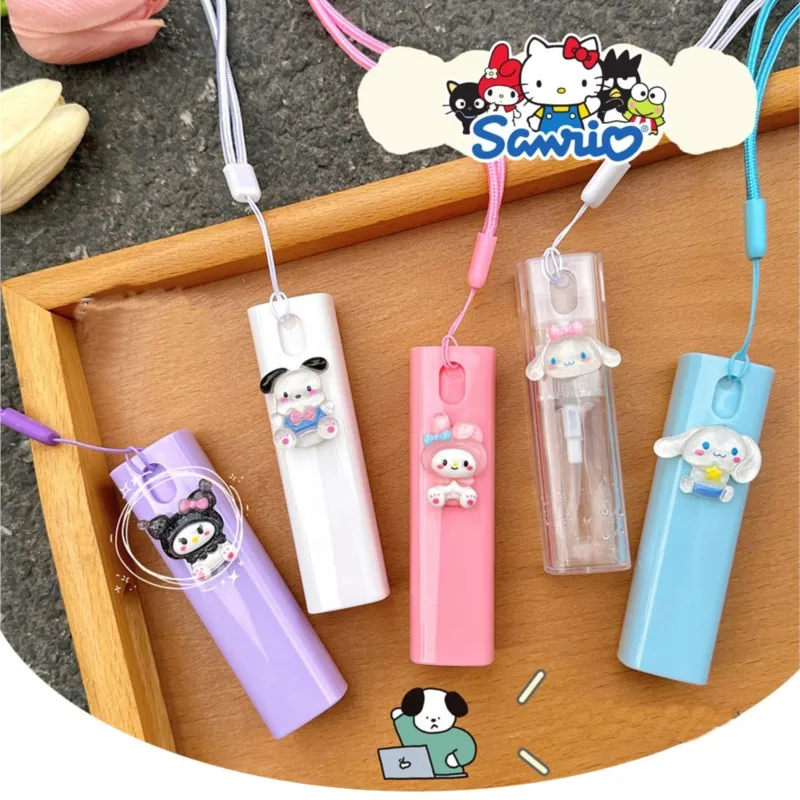 Kuromi Sanrio Spray Bottle Cartoon Anime Student Travel Portable Cosmetics Cinnamoroll My Melody Perfume Alcohol Press Bottled