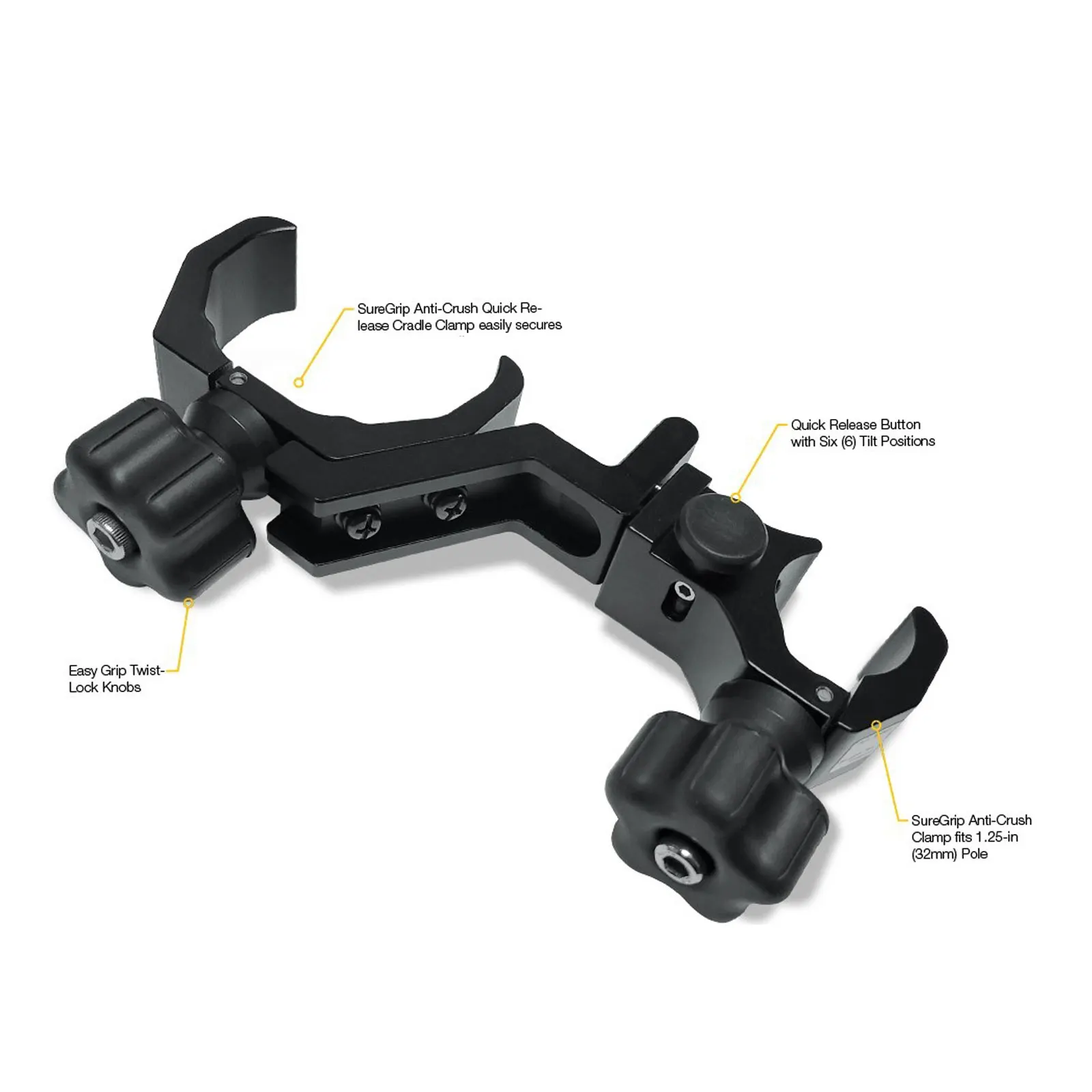 New TSC7 Aluminium Cradle & Clamp For Trimble TSC7 Controllers With Compass Quick Release Pole Clamp RTK