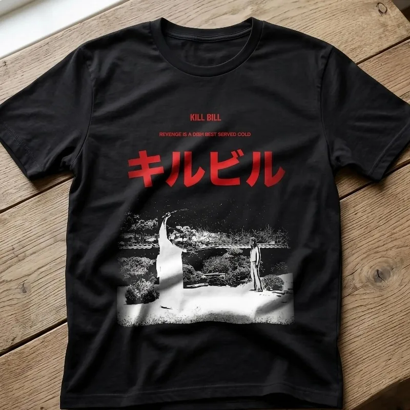Kill Bill Vintage T-shirt, 90s Bootleg Style Movie Tee Summer Unisex Loose and Breathable Cotton T-shirt Top