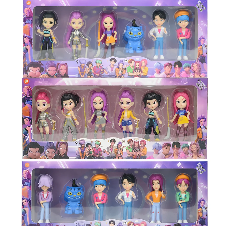 HOT K-pops D-emon H-unters Figure Rumi Zoe Mira anime polyvinyl chloride character collection desktop trinkets Childrens gift