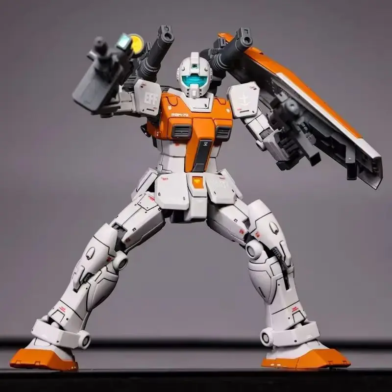 متوفر في المخزون Gaoke GTO المغرب GM RGM-79 HG 1/144 إصلاح مدفع مزدوج النسخة المتقدمة تجميع نموذج عمل أرقام لعبة هدية