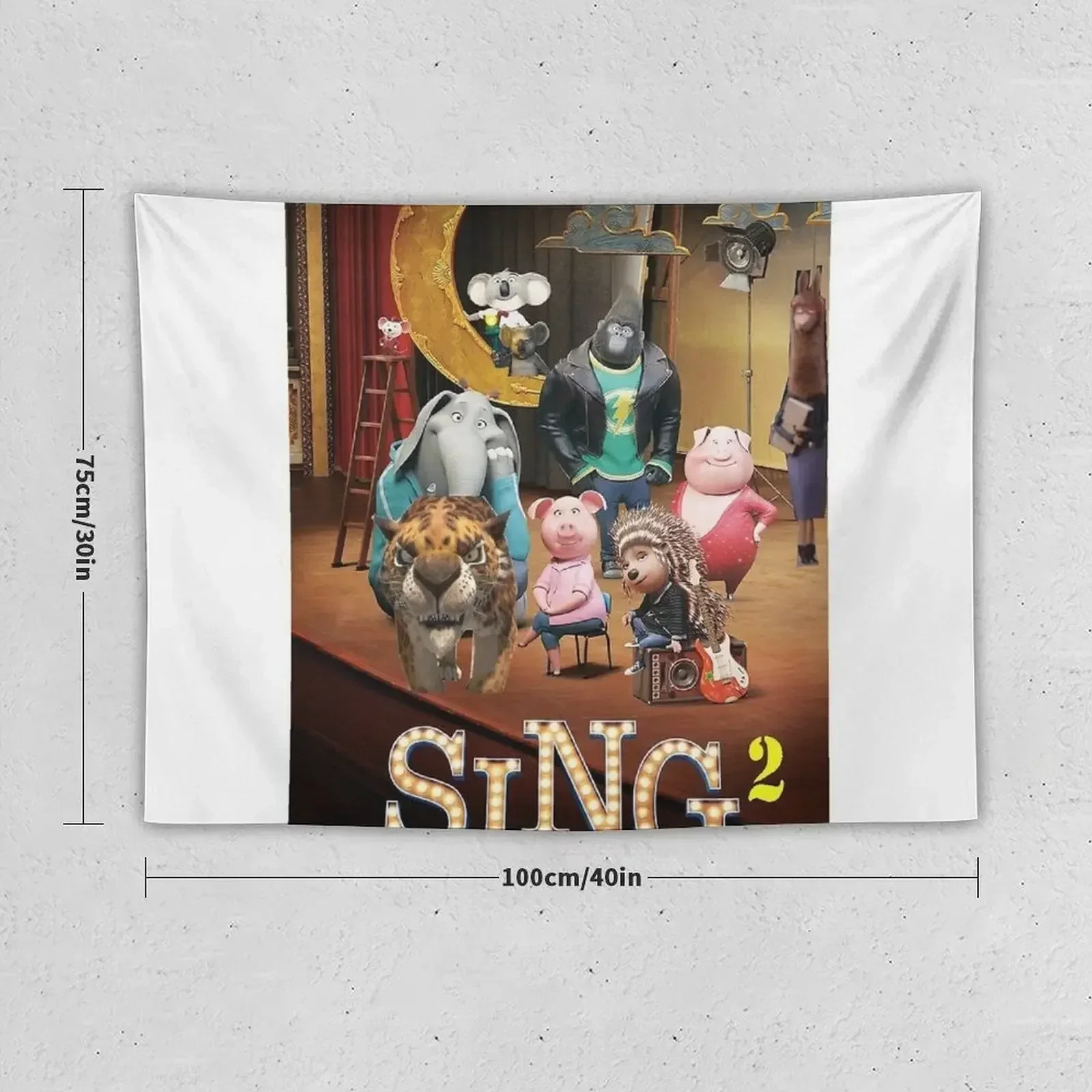 Sing 2 Poster Tapestry Things To The Room Aesthetic Home Decor Decoration Wall Wall Decorations Tapestry