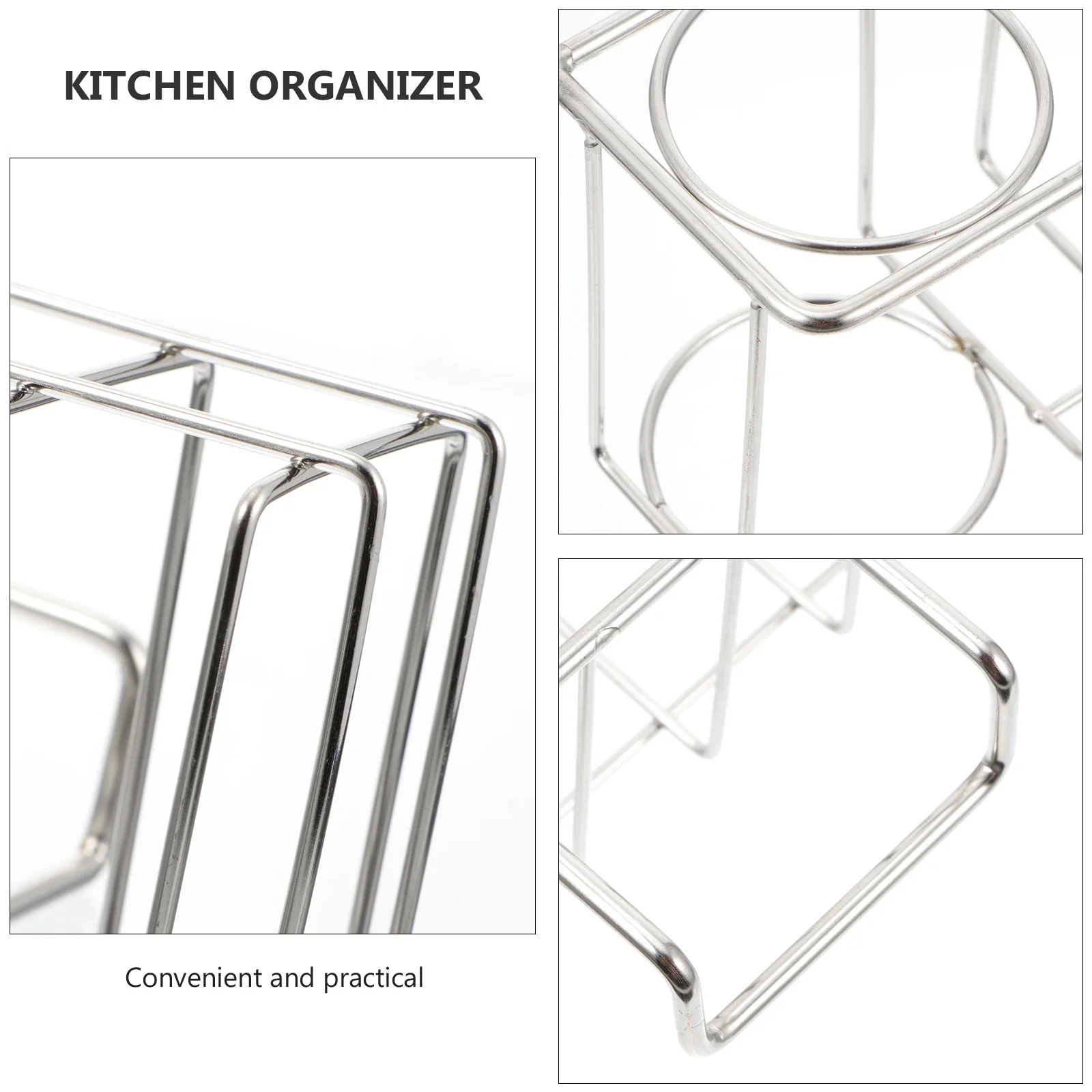 

1Pcs Stainless Steel Storage Rack Hanging Basket Kitchen Organizer Drain Rack Sink Storage Multi Functional Kitchen Holder