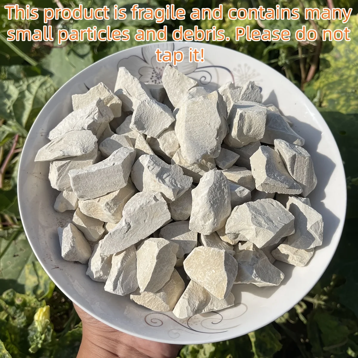 50g/100g/200g Natural White Chalk Clay, White Soil, White clay lump, Interior decoration materials, Decorative white clay blocks