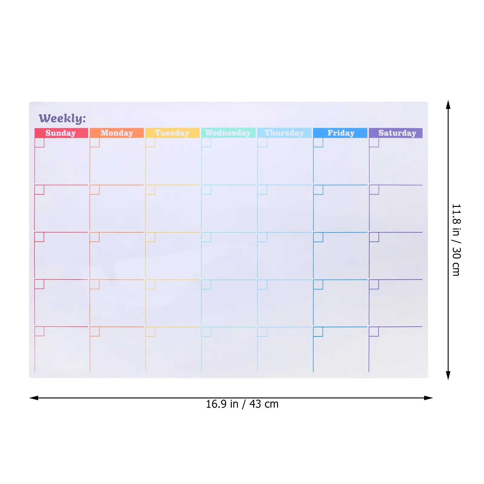 Magnetic Monthly Planner Calendar Whiteboard Dry Erase Fridge Calendar for Home Office School Use Wipe Clean Surface Quick Note