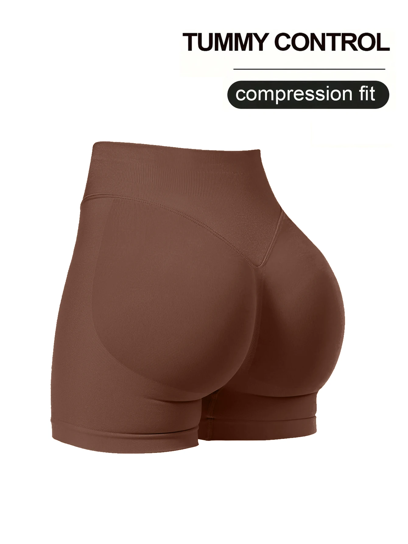 Pilates-Strickshorts, mittlere Intensität, Training, hohe Dehnbarkeit, pfirsichfarbene Hüften, keine unangenehme Linien, lässige Fitness