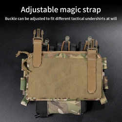 Tactical Triple 5.56 Magazine Pouch con supporto per laccio emostatico pannello frontale elastico accessori per gilet da caccia regolabili Airsoft Gear