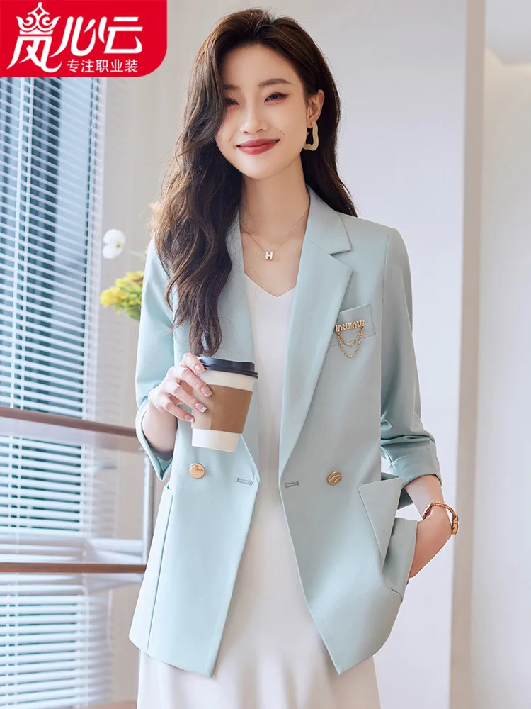 

2024Summer Stewardess Business Wear Business Suit Temperament Suit SkirtolWork Clothes Goddess Temperament High-End Temperament6