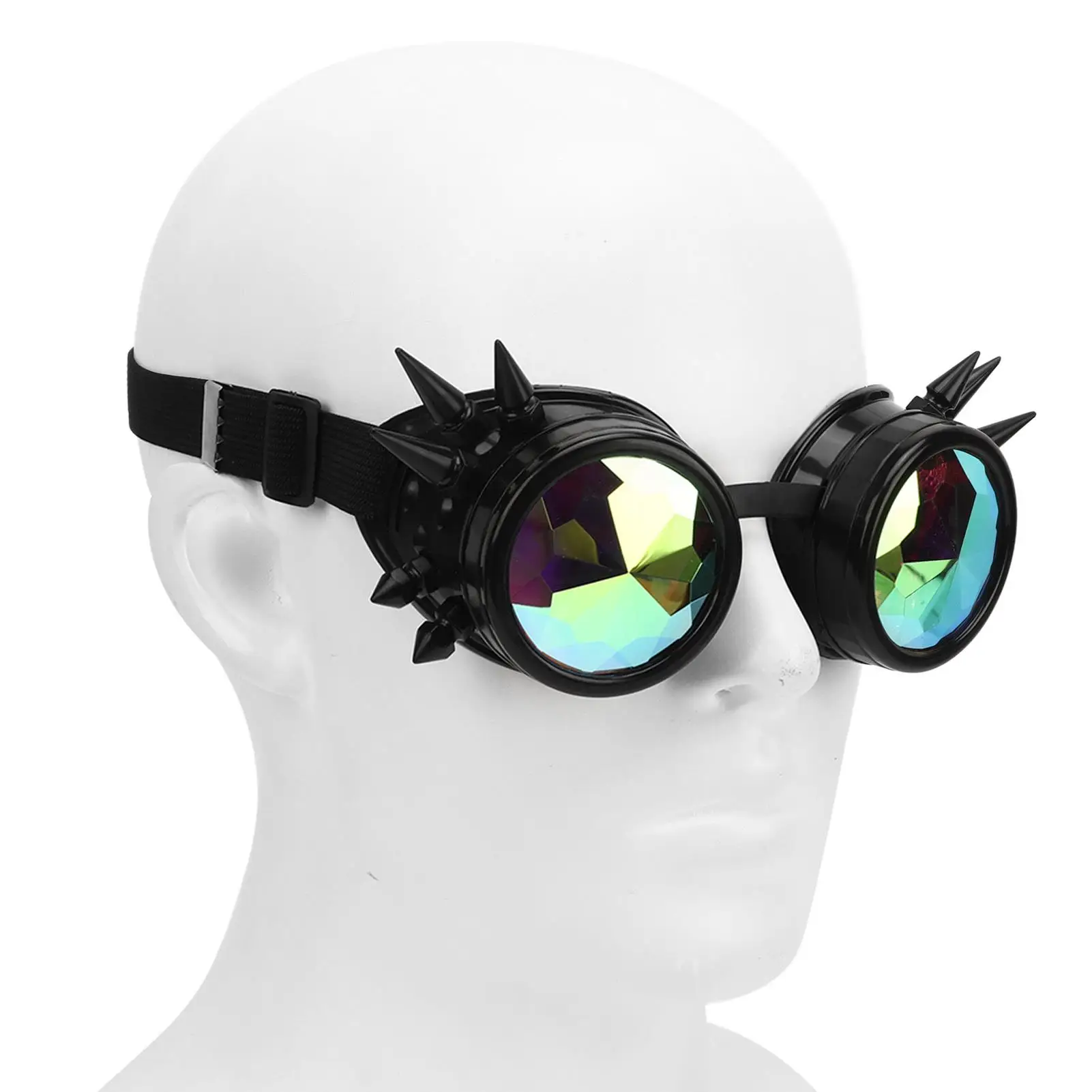 Steampunk Kaleidoscope Rave Glasses with Elastic Band for halloween - Aliexpress