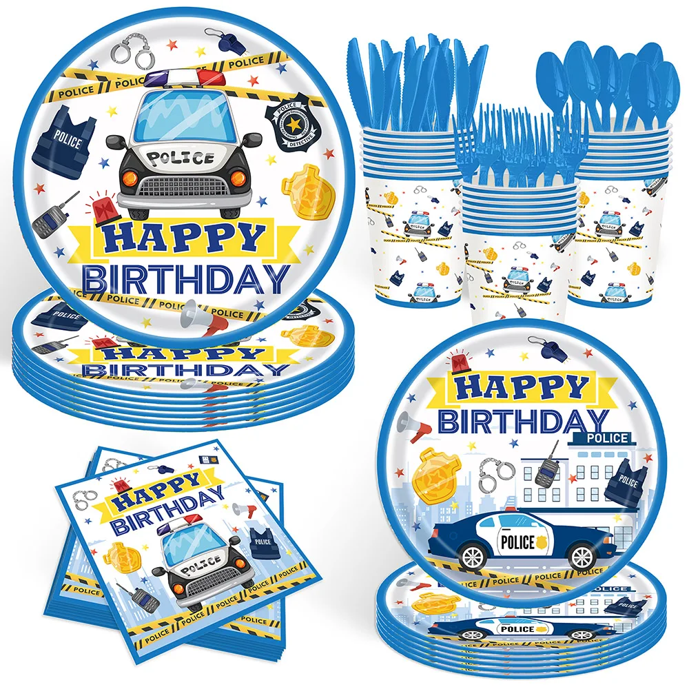 Police Party Plates…