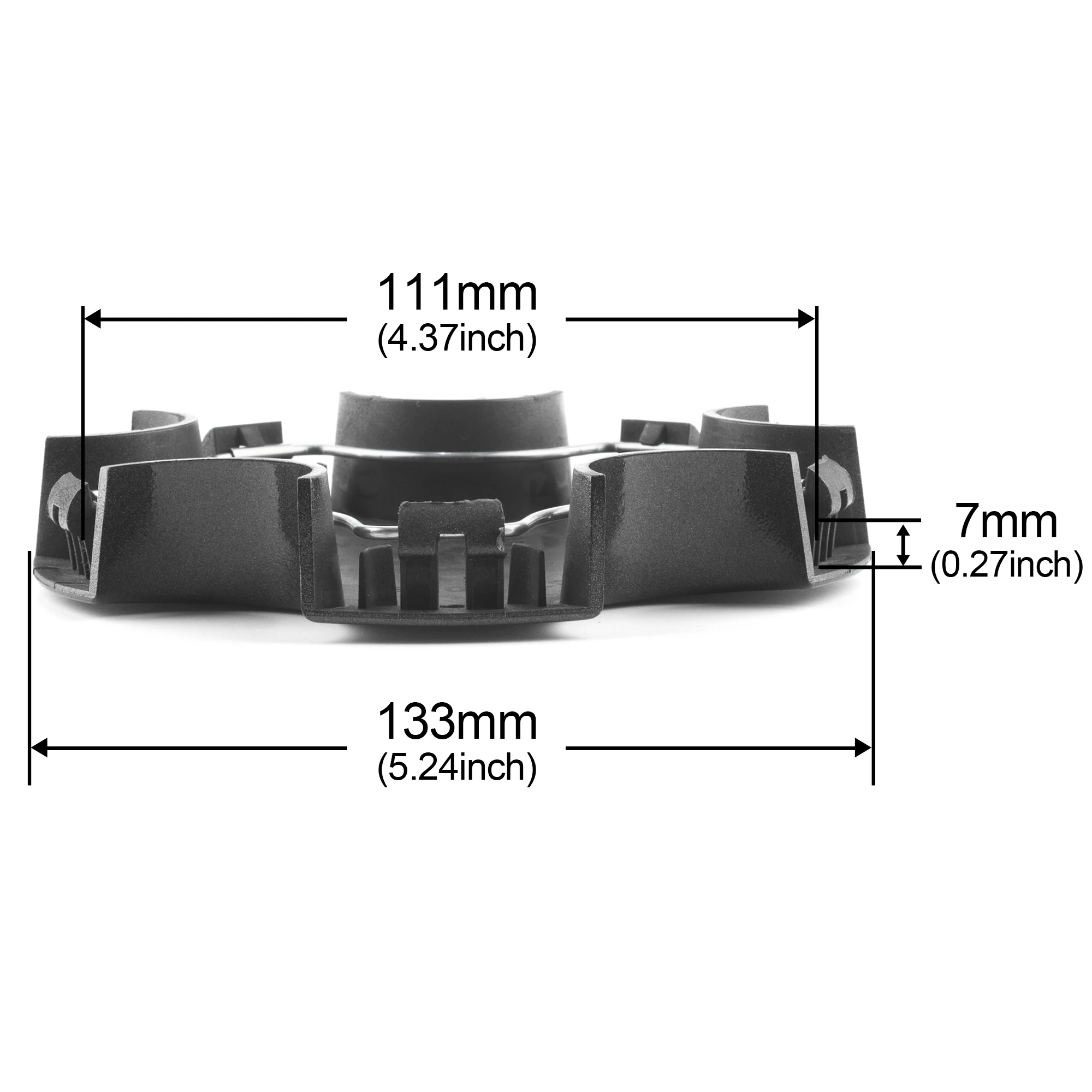 RhinoTuning-tapacubos centrales de rueda para Grand Cherokee Laredo Sport Utility, 4 piezas, OD, 133mm/5,24 "ID, 111mm/4,37", 5FA51PAKAC, 2001-2004