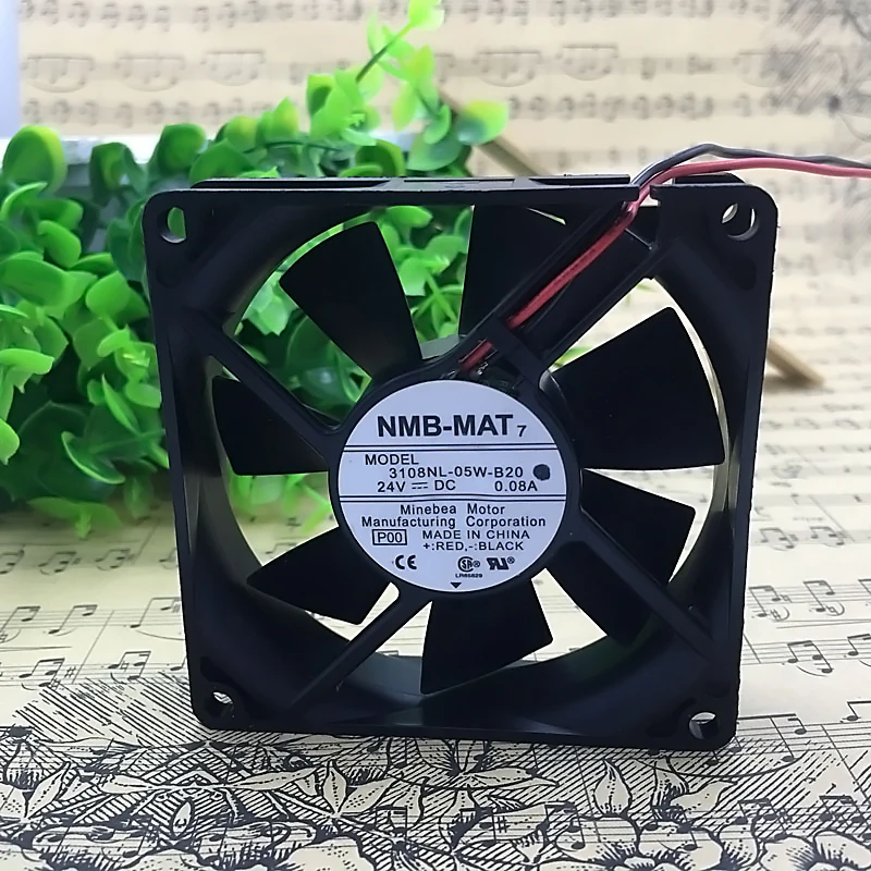 ORIGINAL 3108NL-05W-B20 24V 0.08A 8020 80*80*20mm KIPAS PENDINGIN BARU RADIATOR