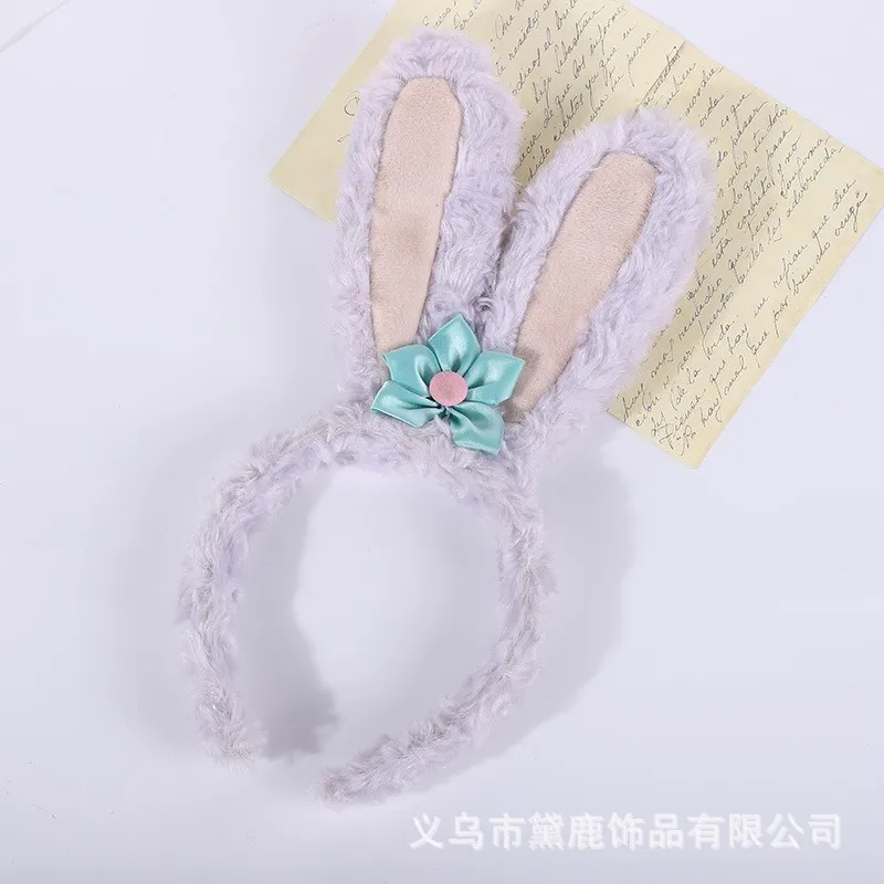 ديزني ستار ديلو عقال Lingnabelle أرنب سماعة أذن ميكي بطاقة الشعر ملاهي ميني الكبار الأطفال غطاء الرأس النساء