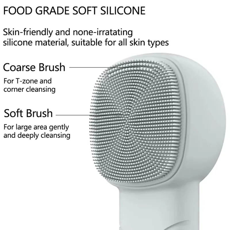 

6-In-1 Facial Cleansing Brush With Thermal Function, Skin Cooling Massager, Silicone Facial Cleansing Device-CLIM