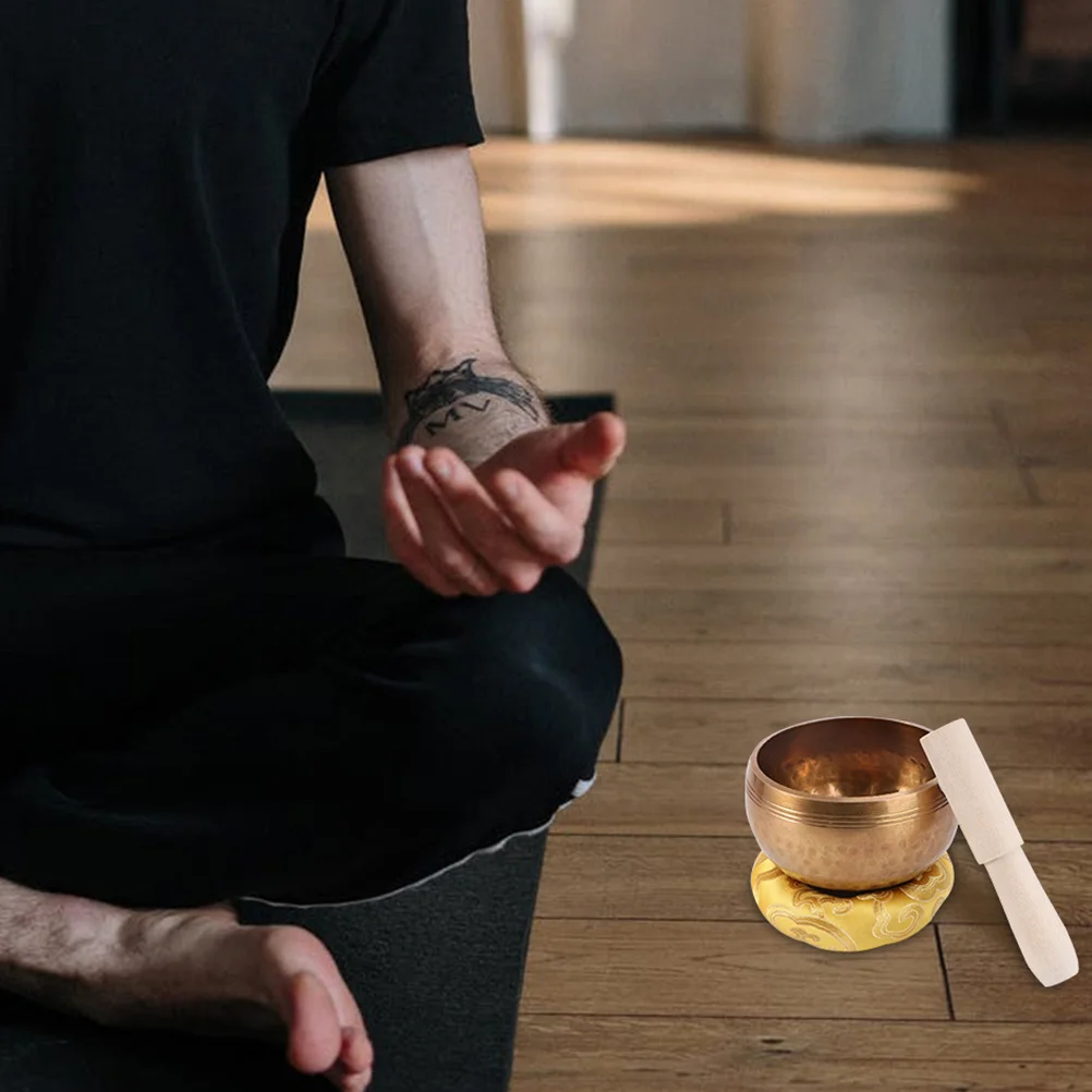 

1pc Buddha Singing Bowl Mat 9~11Cm Cotton Cushion For Tibetan Sound Bowl Meditation Music Healing Practice Protective Pad