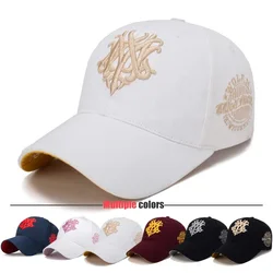 6 Colors New Fashion Baseball Cap Outdoor Sport Casual Cotton Snapback Hats For Men and Women Chrysanthemum Embroidery Design