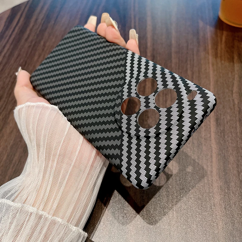 حافظة من ألياف الكربون لهاتف OnePlus 1 + ACE2 1 + ACE2 Pro ACE3 ACE3V ACE3 Pro 1 + 12 13T 13R غطاء حماية Funda Shell