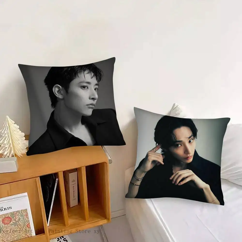 Korean Celebrity Lee Soo Hyuk Pillow Case Fashion Square Pillowcase Bedroom Sofa Room Ins Decoration Leisure
