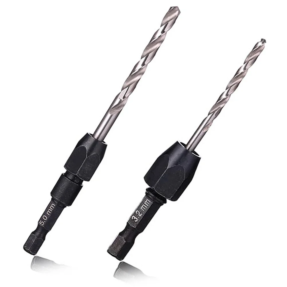 

5Pcs Hexagon Drill Bit Set High-Speed Steel Various Sizes for Metals Steel Plastic Concrete Repair Drill Bits