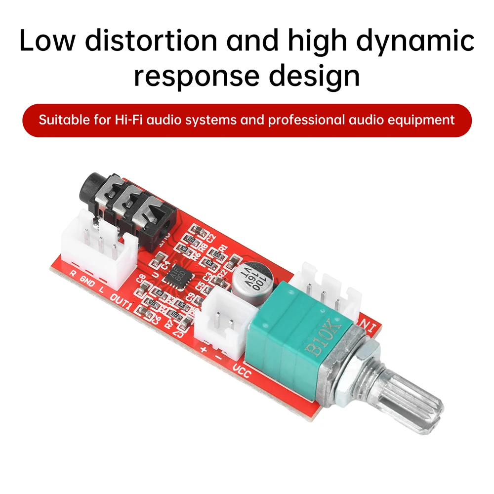MAX97220 Fever Grade Headphone Amplifier Board  A Preamplifier with Volume Adjustment DC2.5-5.5V Amplifier Module