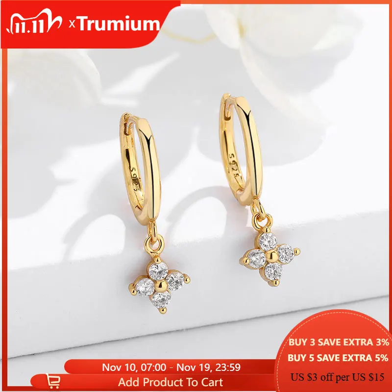 

Женские серьги-кольца из серебра 100% пробы, с фианитом