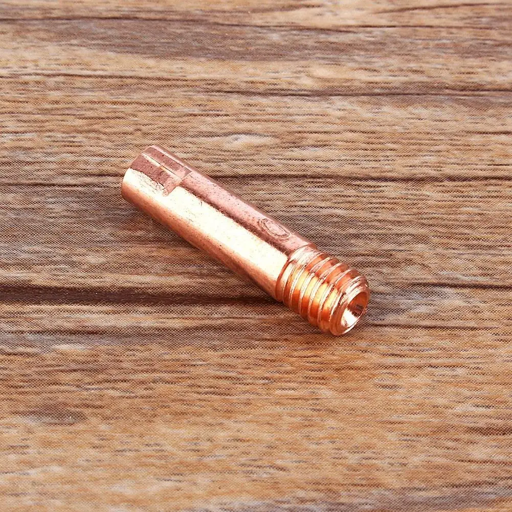10Pcs 0.8mm MIG Welding Torch Contact Tips M6 Conductive Nozzle Holder for Metal Welding Tools